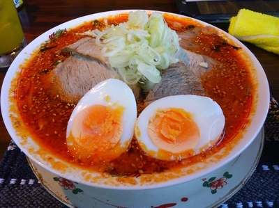 「チゲ味ラーメン」@炭火ダイニング光秀の写真