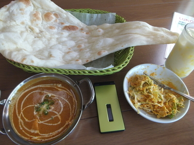 「Aセット767円(柏ランチパスポートで540円)」@ニューデリの写真