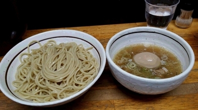 「塩味玉つけそば」@中華そば・つけめん 甲斐の写真