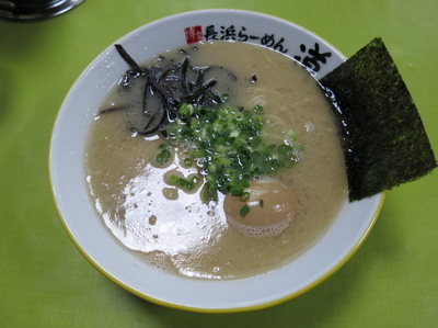 「味玉らーめん(麺固め)：780円」@博多長浜らーめん 道の写真