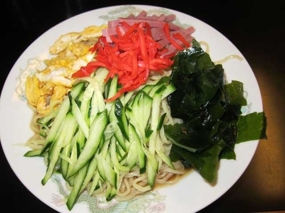 「冷やし中華　750円」@大釜 本店の写真