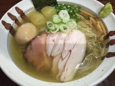 「【限定】冷やし煮干そば(塩)750円」@二代目 むじゃきの写真