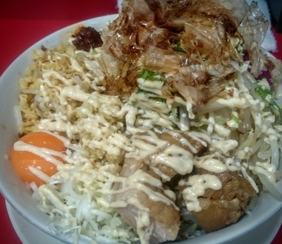 「冷やしまぜ（野菜、ショウガ、辛玉、ガリマヨ）」@用心棒の写真