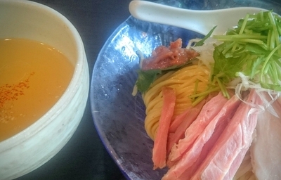 「特製梅冷やしつけめん（ゲリラ限定）＋中盛」@麺処 夏海の写真