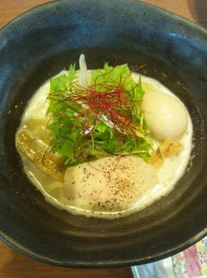 「鶏Soba（味玉トッピング）」@晴レル屋 南店の写真