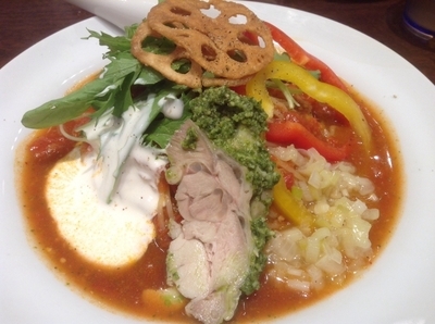 「バジチキトマト冷麺」@太陽のトマト麺 Next 新宿ミロードの写真