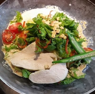 「【夏期限定】冷やしサラダ麺　７８０円」@麺屋三一五の写真