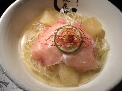 「柚煮干冷やし塩ラーメン」@らーめん愉悦処 鏡花の写真