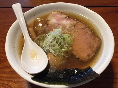 「地鶏煮玉子中華そば」@上州地鶏ラーメン 翔鶴の写真