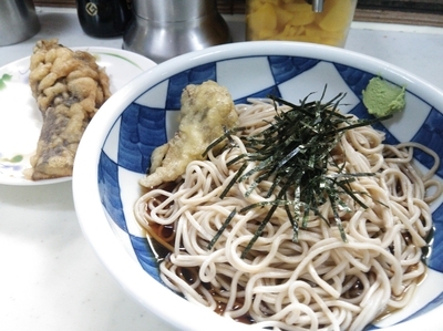 「冷しそば ＋ ナス天」@江戸丸の写真