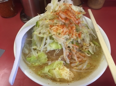 「小ラーメン＋野菜・ニンニク・脂」@ラーメン二郎 ひばりヶ丘駅前店の写真