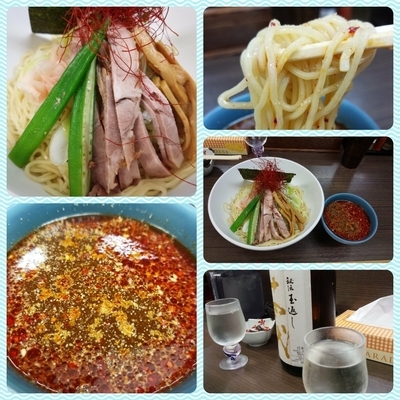 「【期間限定】辛冷やしつけそば＋α」@頓知房の写真