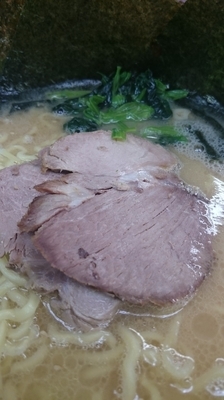 「ラーメン中盛り全部普通」@千家 根岸店の写真