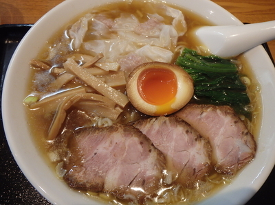 「いぶきそば(中)(950円)、チャーハン(小)(350円)」@中華そば 一颯の写真