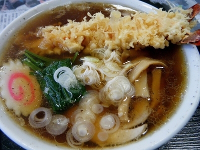 「エビ天ラーメン1200円」@杉乃家の写真