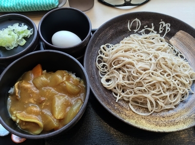 「朝定食Aセット＋温玉（￥360＋謝恩クーポン）」@ゆで太郎 大和下鶴間店の写真