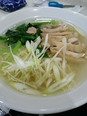 「鶏塩ラーメン550円」@福華厨房 アリオ西新井店の写真