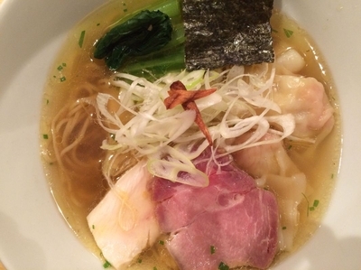 「雲呑塩そば 1050円」@饗 くろ㐂の写真