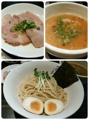 「芳醇鶏白湯つけ麺＋ 二段仕込み低温チャーシュー＋味玉」@麺屋 藤しろ 三軒茶屋店の写真