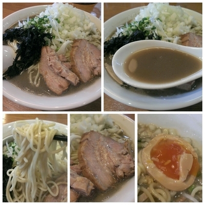 「濃厚煮干そば（大盛）￥850＋玉ネギ￥50＋味玉￥100」@中村屋総本山の写真