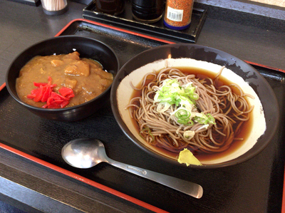 「朝カレーセット(350円)」@せんねんそば 岩本町靖国通り店の写真