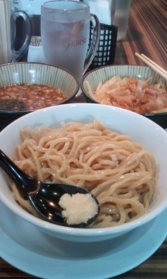 「つけ麺大盛」@ラーメン・つけ麺 笑福 大阪西中島店の写真