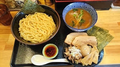 「濃厚魚介鶏つけめん 大盛  トッピング２」@麺屋 頂 中川會 曳舟店の写真
