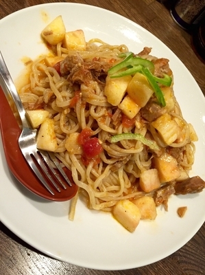 「＜限定＞桃とチャーシューのガトリング風エクストラコールド」@ラーメンアキラの写真