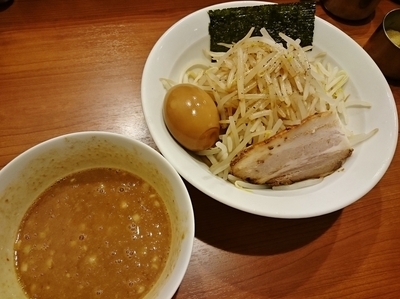 「濃厚豚骨味噌つけ麺 \850＋味玉 \100」@中華そば 七麺鳥の写真