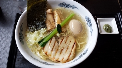 「龍ひげラーメン塩、味玉、ホタテ油」@龍のひげの写真