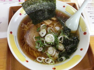 「正油らーめん550円」@らーめん どう楽 田彦店の写真