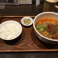 鬼・担々麺セット (ライス プアール茶)