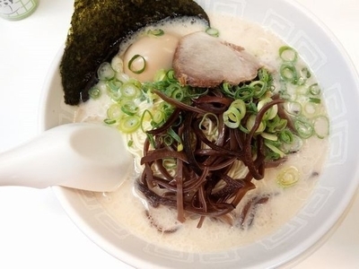 「ラーメン＋煮玉子」@博多天神 新橋2号店の写真