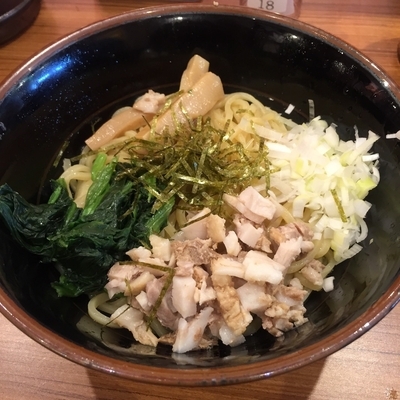 「油そば（￥734）」@横浜家系ラーメン 壱角家 溜池山王店の写真