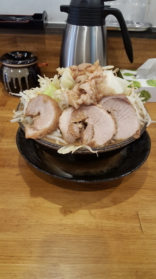 「ラーメン(チャーシュー2枚)並盛750円」@ラーメン盛太郎の写真