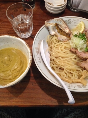 「濃厚牡蠣つけ麺貝めしセット」@貝だしラーメン 貝ガラ屋の写真