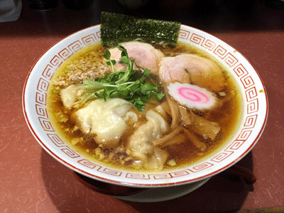 「わんたん中華そば（850円）」@らーめん天神下 大喜の写真