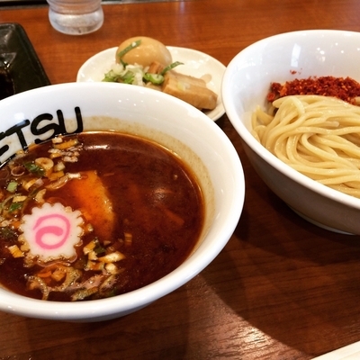 「つけ麺 特製 辛くする」@つけめんTETSU ラクーア店の写真