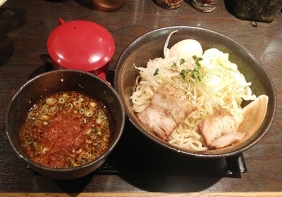 「からいつけ麺 850円 +味玉 100円」@尾道ラーメン 麺一筋 桜木町店の写真