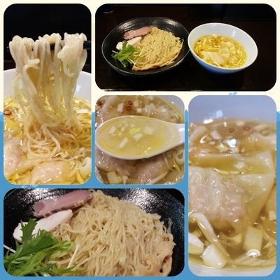 「塩ワンタンつけ麺」@らぁ麺 すぎ本の写真