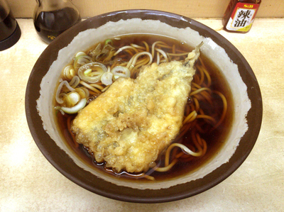 「いわし天そば(390円)」@岩本町スタンドそばの写真