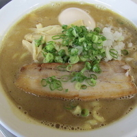 節とんこつ麺+味玉　「750円+ﾗﾝﾁｻｰﾋﾞｽ」