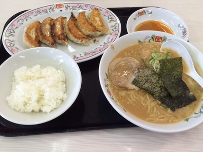 「ラーメンランチ（醤油豚骨ラーメン）」@餃子の王将 甲府国母店の写真