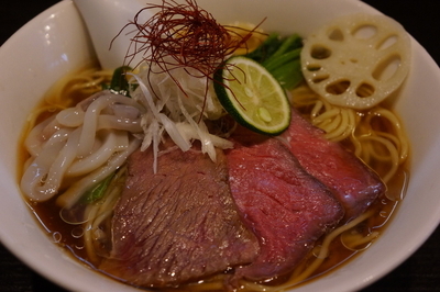 「スルメイカの特製冷やしラーメン（限定）」@麺処 夏海の写真