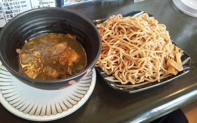 「男煮干しつけめん800円全粒粉麺特盛150円増し500g」@拉麺二段の写真