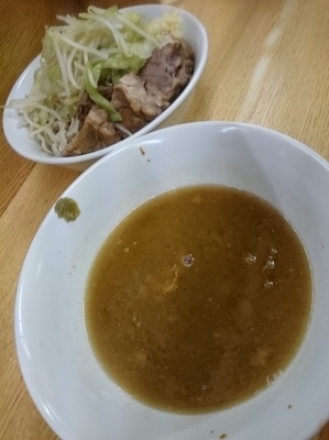 「つけめん(+100円)」@ラーメン二郎 環七新新代田店の写真