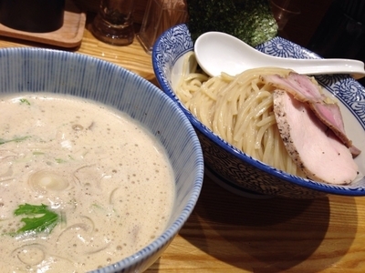 「煮干し鶏白湯つけソバ＋中盛」@SOUP NOODLE 青雲の志の写真