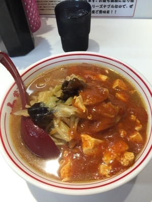 「蒙古タンメン＋麺大盛」@蒙古タンメン中本 草加店の写真