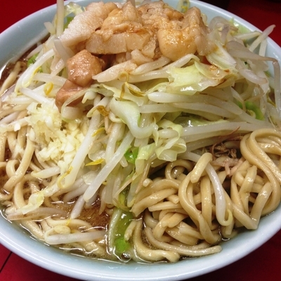 「小ラーメン（ニンニク，アブラ）」@ラーメン二郎 中山駅前店の写真