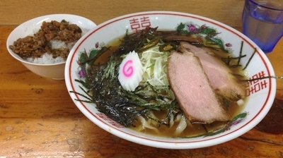 「自家製青唐冷やし中華そば(限定･唐辛子飯付)800円」@口樂の写真